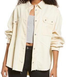 Thread & Supply Frayed Corduroy Shirt Jacket